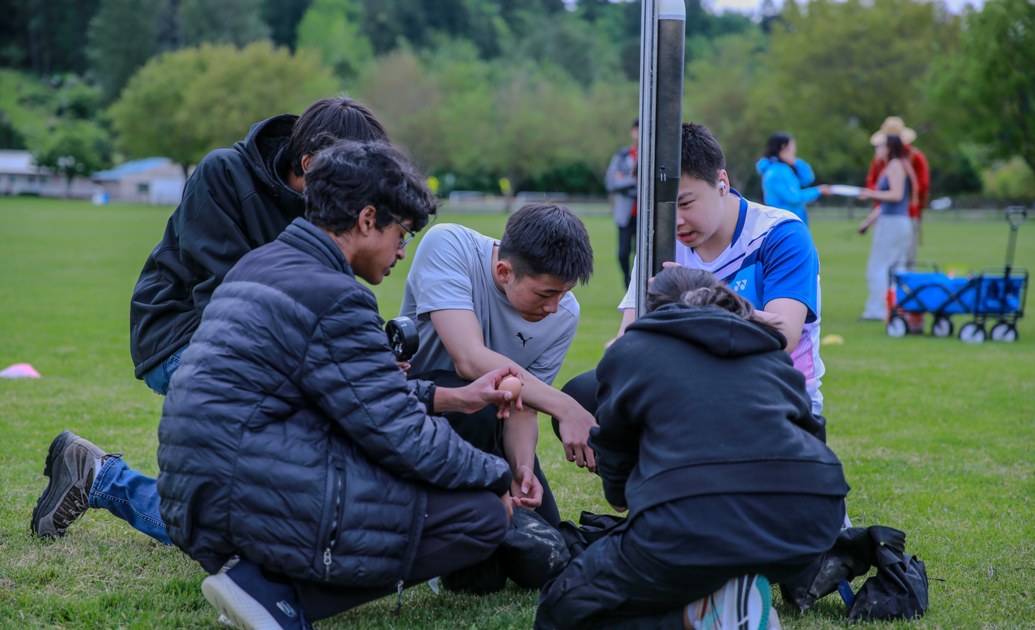 Setting up the rocket